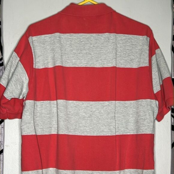Vintage Polo by Ralph Lauren, blue label, striped polo shirt, size large - Picture 12 of 14